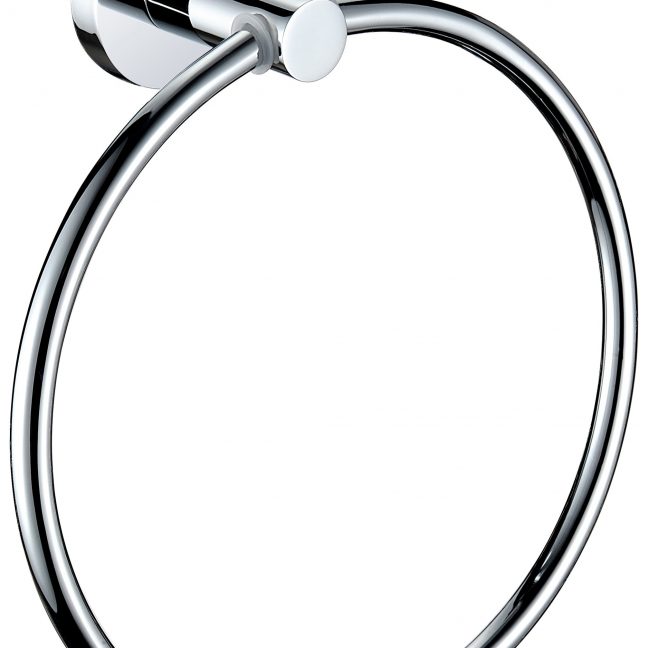 Bristan Round Wall Mounted Towel Ring.