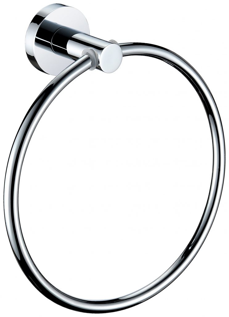 Bristan Round Wall Mounted Towel Ring.