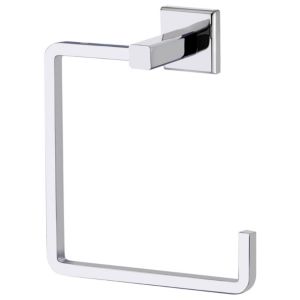 Cooke & Lewis Linear Chrome Effect Towel Ring (W)150mm