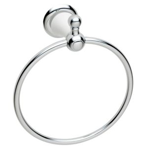 Cooke & Lewis Timeless Chrome Effect Towel Ring (W)160mm