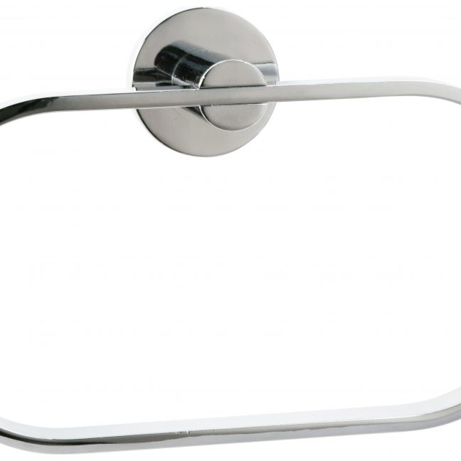 Croydex Metra Chrome Plated Flexi Fit Towel Ring