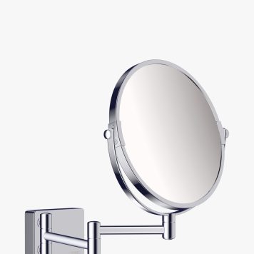 Hansgrohe AddStoris Wall-Mounted Magnifying Shaving Mirror