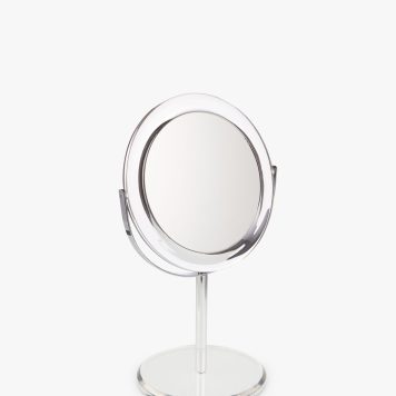 John Lewis ANYDAY Clear Round Acrylic 3 x Magnifying Mirror