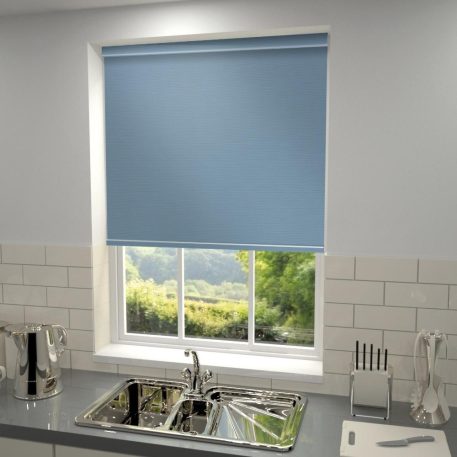 Primary Blackout Roller Blind Air Blue Sky Blue