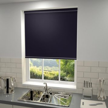 Primary Blackout Roller Blind Blue Night Midnight