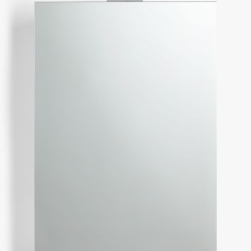 John Lewis Ariel Single Mirrored and Illuminated Bathroom Cabinet