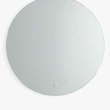 John Lewis Halo Illuminated Round Bathroom Mirror