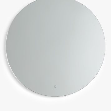 John Lewis Halo Wall Mounted Illuminated Bathroom Mirror, Large, Round
