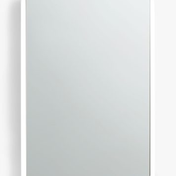 John Lewis Vertical Single Mirrored and Illuminated Bathroom Cabinet
