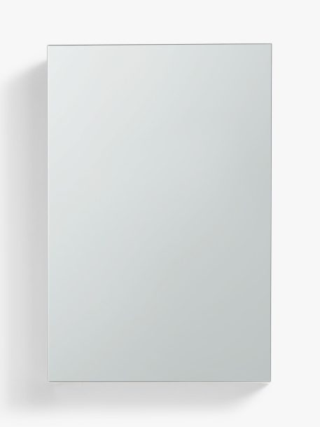 John Lewis White Gloss Single Mirrored Bathroom Cabinet