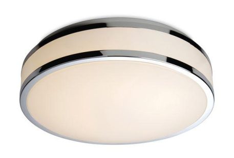 Firstlight 8342CH Atlantis LED Flush Bathroom Ceiling Light with Chrome