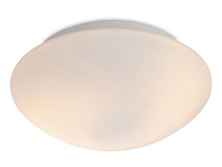 Firstlight 8343 Vento 2 Light Bathroom Ceiling Light with Opal Glass