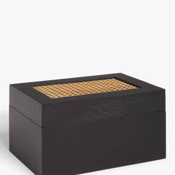 John Lewis Rattan and Bamboo Storage Box with Lid