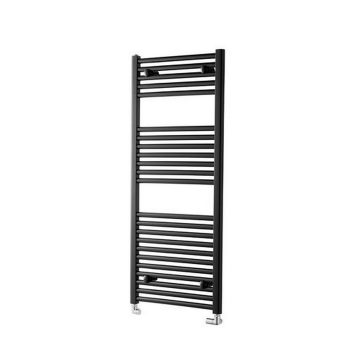 Bathstore Pisa Black Flat Towel Radiator 1200 x 500