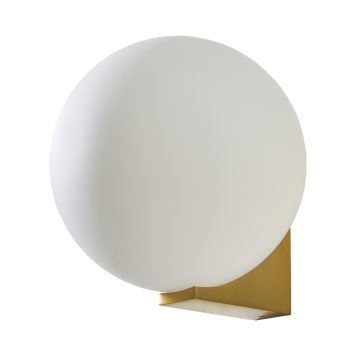 Bola 1 Light Bathroom Wall Light - Satin Brass