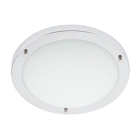 Mari Large Flush Bathroom Ceiling Light - Chrome