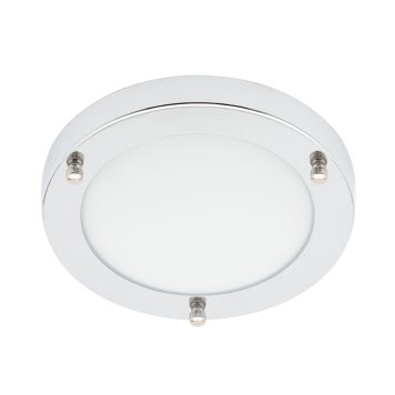 Mari Small Flush Bathroom Ceiling Light - Chrome