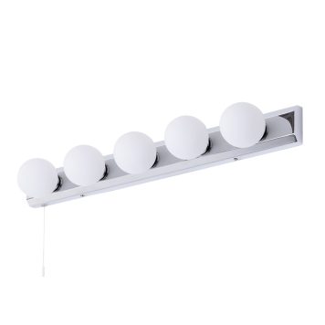 Tasmieno 5 Light Hollywood Style Bathroom Wall Light - Chrome