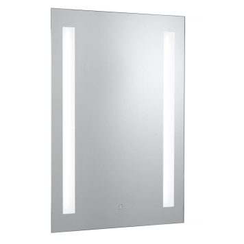 Searchlight 7450 Bathroom Mirror With Integral LEDs And Shaver Socket