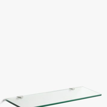 John Lewis Floating Glass Shelf, W45cm, Clear