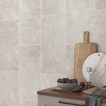 Palio Light Grey Ceramic Wall & Floor Tile 300 x 600mm (Sample Only)