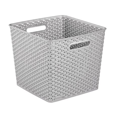 Curver My Style 30L Cube Storage Basket - Grey