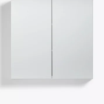 John Lewis White Gloss Double Mirrored Bathroom Cabinet