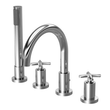 Aztec 4 Tap Hole Bath Mixer Tap