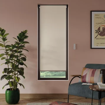 John Lewis Motorised Linen Mix Blackout/Thermal Roller Blind