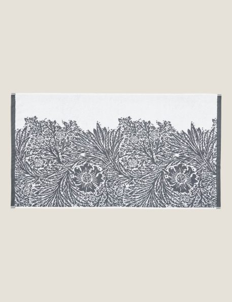 William Morris At Home Pure Cotton Marigold Bathmat - Grey Mix, Grey Mix