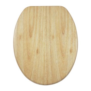 Wooden Veneer Soft Close Toilet Seat