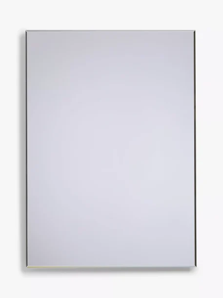 John Lewis Bevelled Edge Bathroom Mirror, Silver