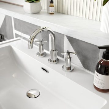 Aztec 3 Tap Hole Basin Mixer Tap