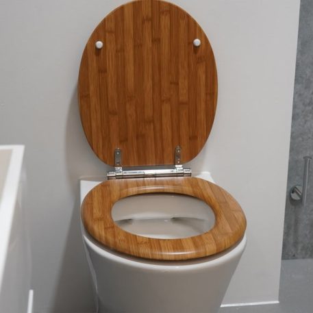 Bamboo Effect Toilet Seat