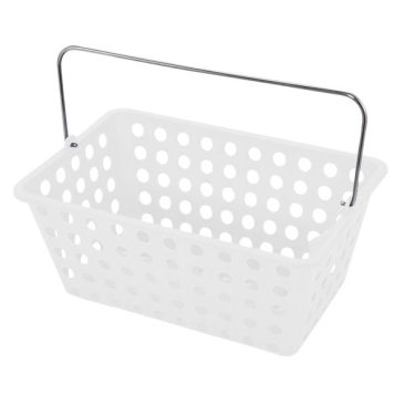 Essentials Frosted White Storage Basket