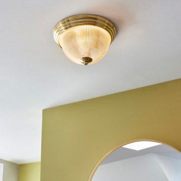 Gleeson Prismatic Bathroom Flush Ceiling Light