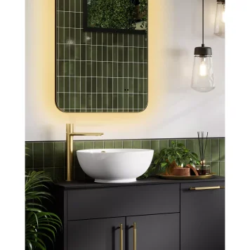 HiB Echo Curve 50 Illuminated Bathroom Mirror