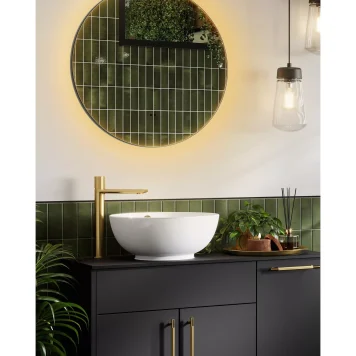 HiB Echo Round 60 Illuminated Bathroom Mirror