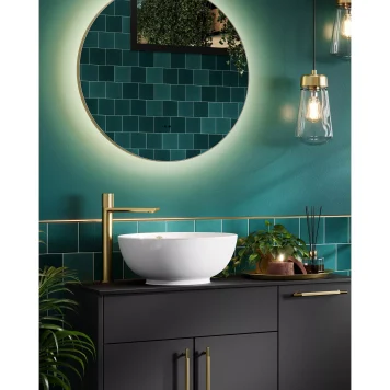 HiB Echo Round 60 Illuminated Bathroom Mirror