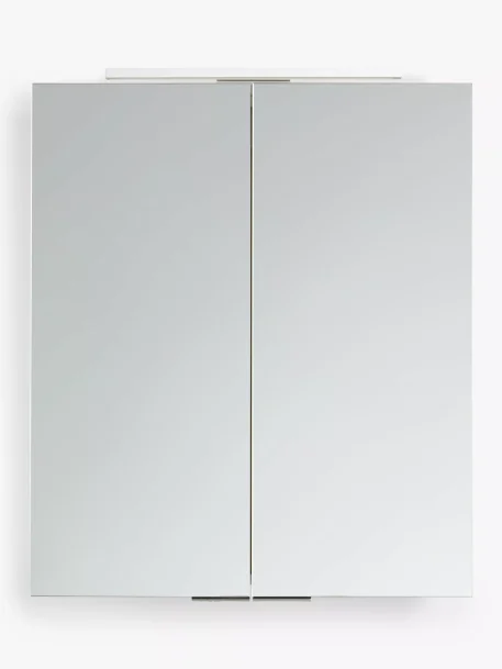 John Lewis Ariel Double Mirrored and Illuminated Bathroom Cabinet