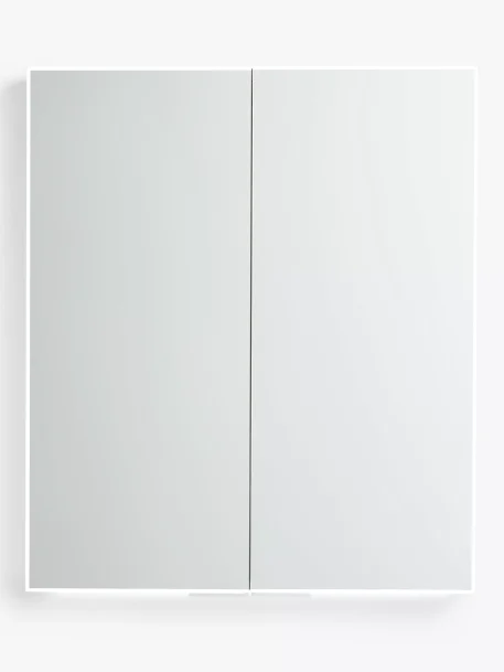 John Lewis Aspect Double Mirrored and Illuminated Bathroom Cabinet