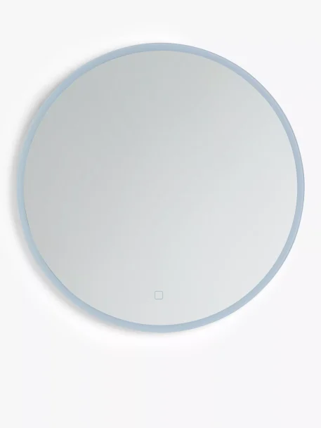 John Lewis Aura Wall Mounted Illuminated Bathroom Mirror, Round