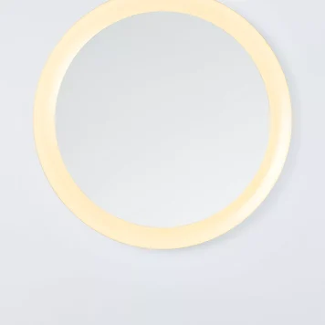 John Lewis Illuminated Round Bathroom Tray Mirror