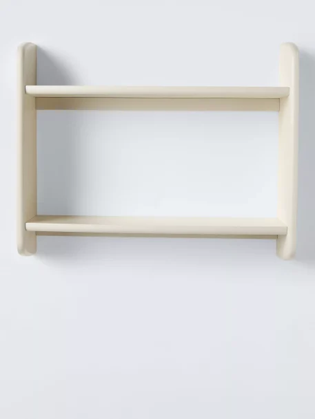 John Lewis Skim Double Wall Shelf, Natural