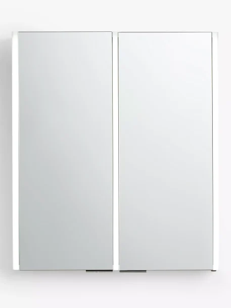 John Lewis Vertical Double Mirrored and Illuminated Bathroom Cabinet