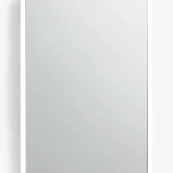 John Lewis Vertical Single Mirrored and Illuminated Bathroom Cabinet