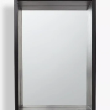 John Lewis Wood Framed Bathroom Storage Mirror