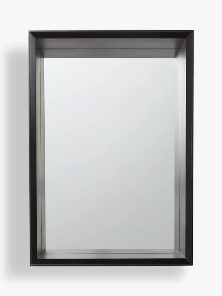 John Lewis Wood Framed Bathroom Storage Mirror