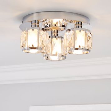 Kylie Bathroom 3 Light Flush Ceiling Light