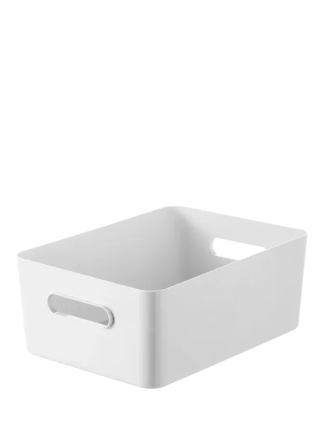 SmartStore Compact Storage Bin, White, Large